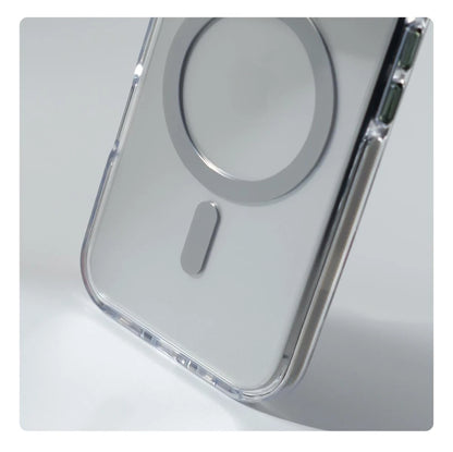 Luxury Magnetic Shockproof Clear Case for iPhone 17/16/15/14/13/12 Pro Max Plus – MagSafe Compatible with Lens Protection & Kickstand