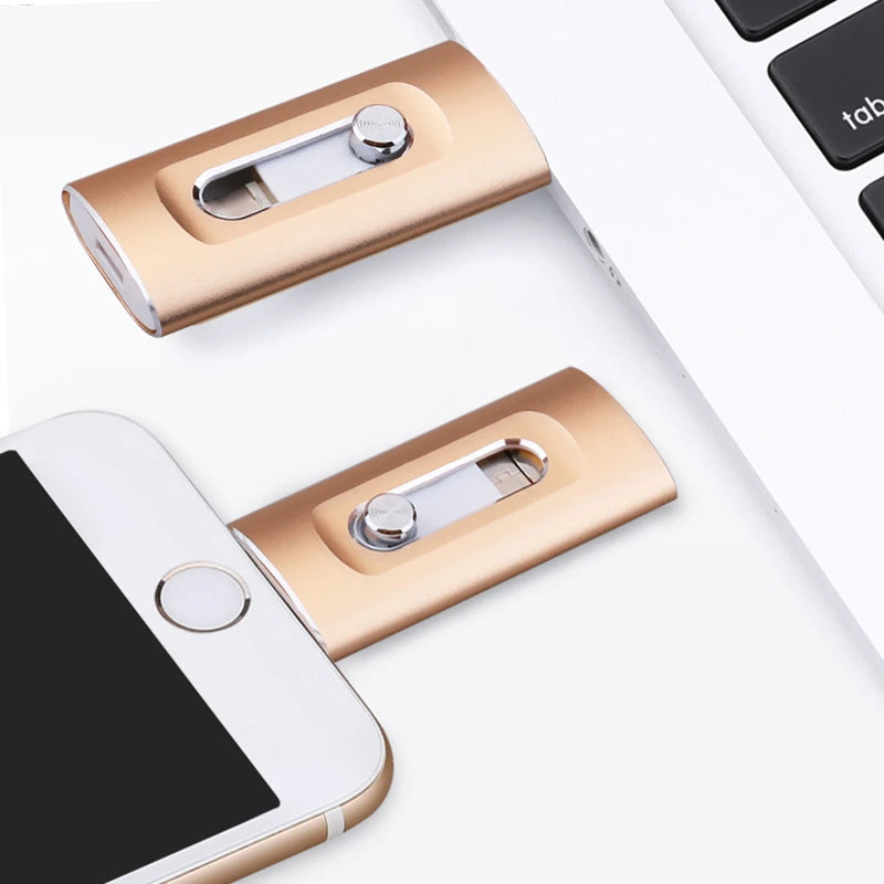 MF23D 3-in-1 USB 3.0 Flash Drive for iPhone, Android & Type-C