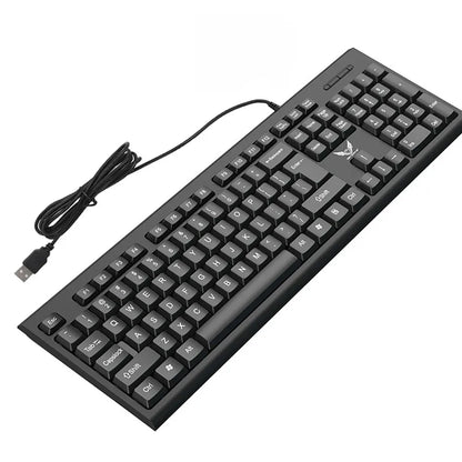104-Key RGB Wired Gaming Keyboard – Mechanical Feel Colorful Backlit Keyboard for Windows PC & Laptop
