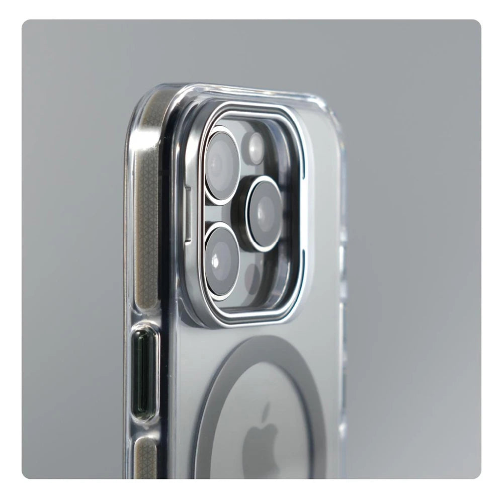 Luxury Magnetic Shockproof Clear Case for iPhone 17/16/15/14/13/12 Pro Max Plus – MagSafe Compatible with Lens Protection & Kickstand
