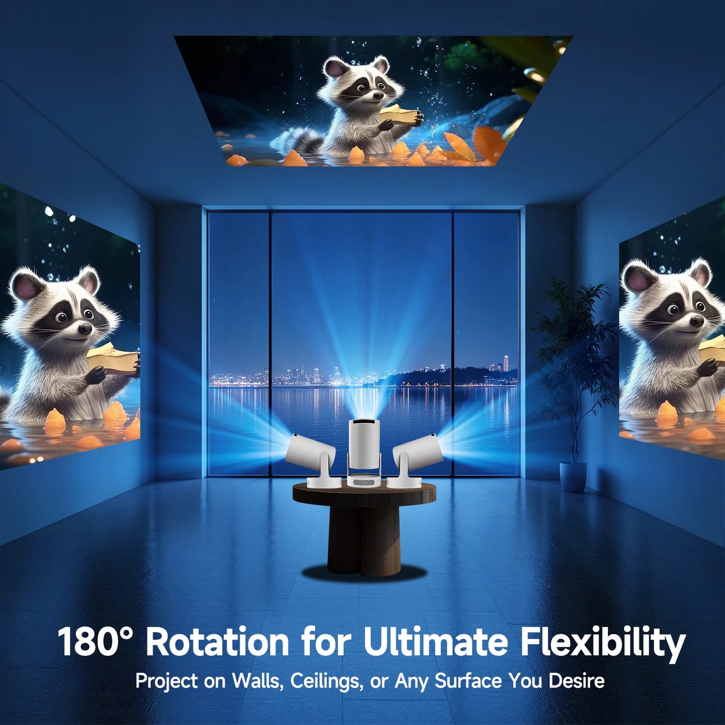 📽️ Magcubic HY300 Pro Smart Projector | 8K Support, WiFi 6, Android 14, 290 ANSI Portable Home Cinema 🎬