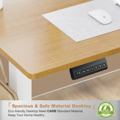 JHK Electric Standing Desk 40x24 Inch – Height Adjustable Sit-Stand Computer Desk, Ergonomic Workstation for smart Office
