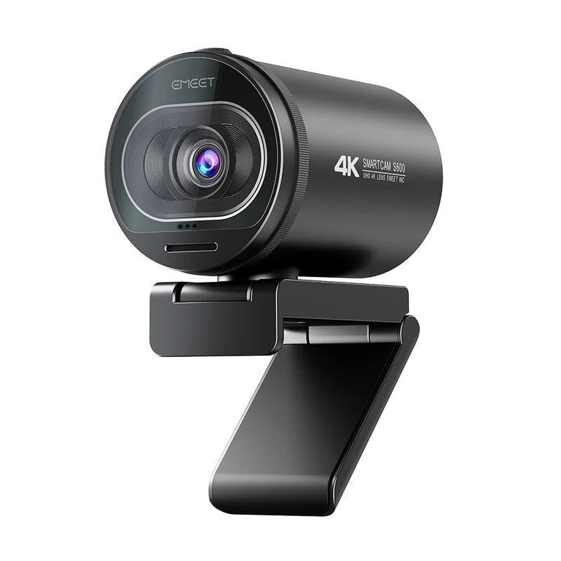 EMEET S600 4K Streaming Webcam – 1080P 60FPS USB Camera with Autofocus, Dual Microphones, AI Noise Reduction for YouTube, TikTok & Live Streaming