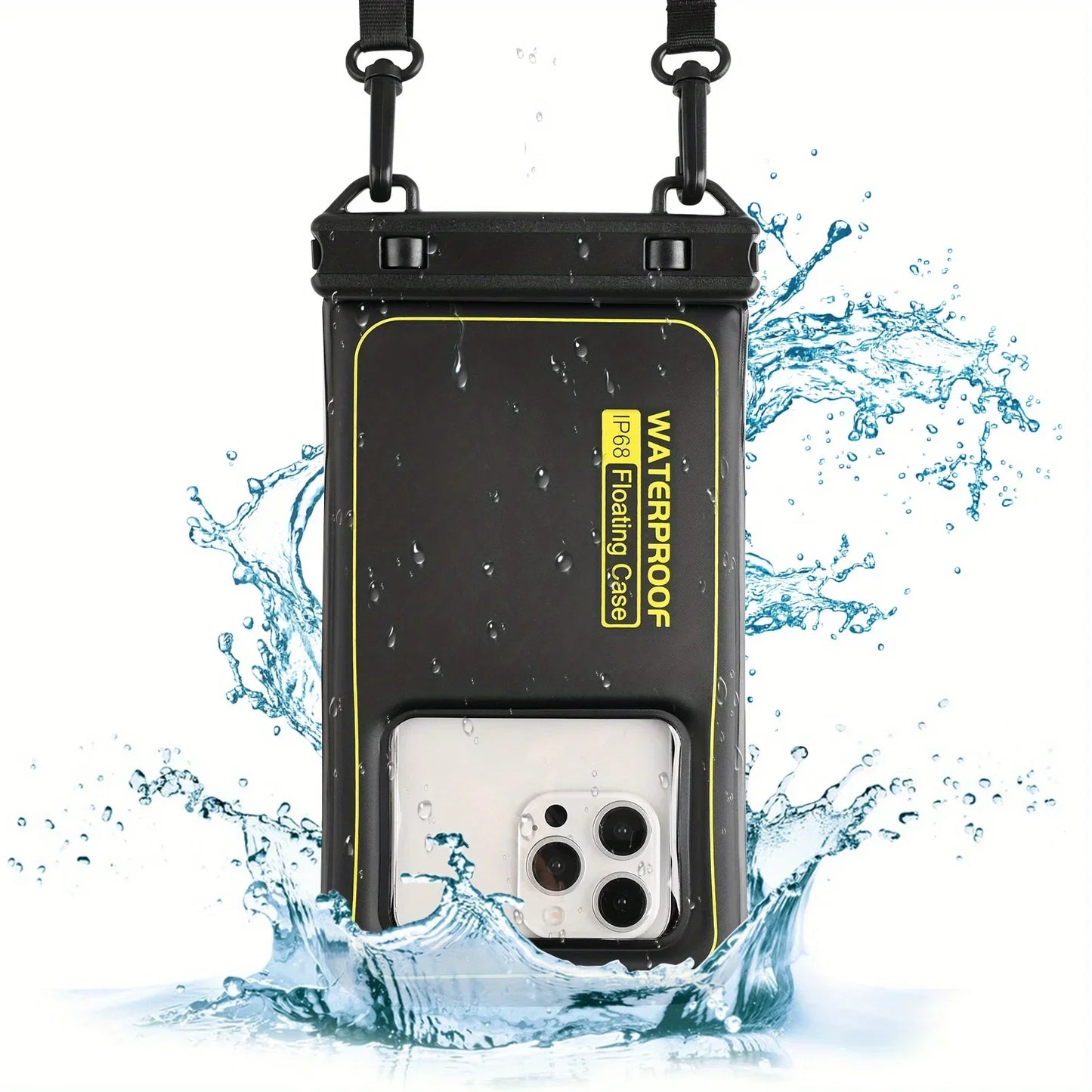 HAISSKY Floating Waterproof Phone Pouch – Crossbody Dry Bag for iPhone 17/16/15/14/13 Pro Max & Plus, Swimming & Beach Protection