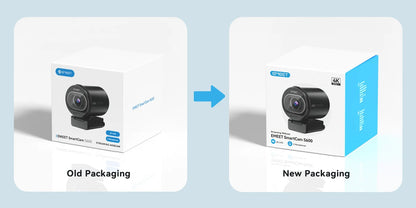EMEET S600 4K Streaming Webcam – 1080P 60FPS USB Camera with Autofocus, Dual Microphones, AI Noise Reduction for YouTube, TikTok & Live Streaming