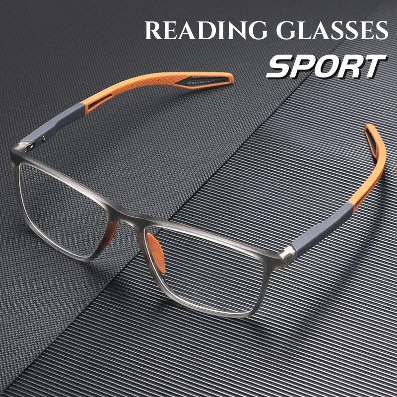 TR90 Sport Reading Glasses – Ultralight Anti-Blue Light for Men | Presbyopia & Hyperopia Eyewear