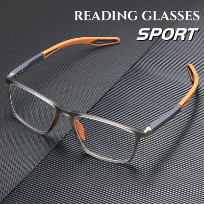 TR90 Sport Reading Glasses – Ultralight Anti-Blue Light for Men | Presbyopia & Hyperopia Eyewear