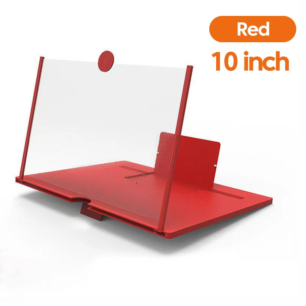 12/10-Inch Mobile Phone Screen Amplifier – HD Portable Video Magnifier Stand & Phone Holder
