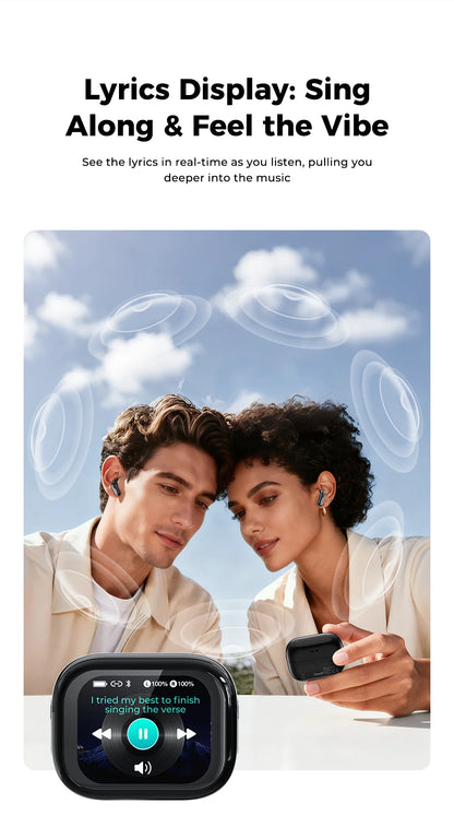 HTC NE68 Wireless Bluetooth Earbuds with HD Audio, 30-Hour Battery & Multi-Language Support