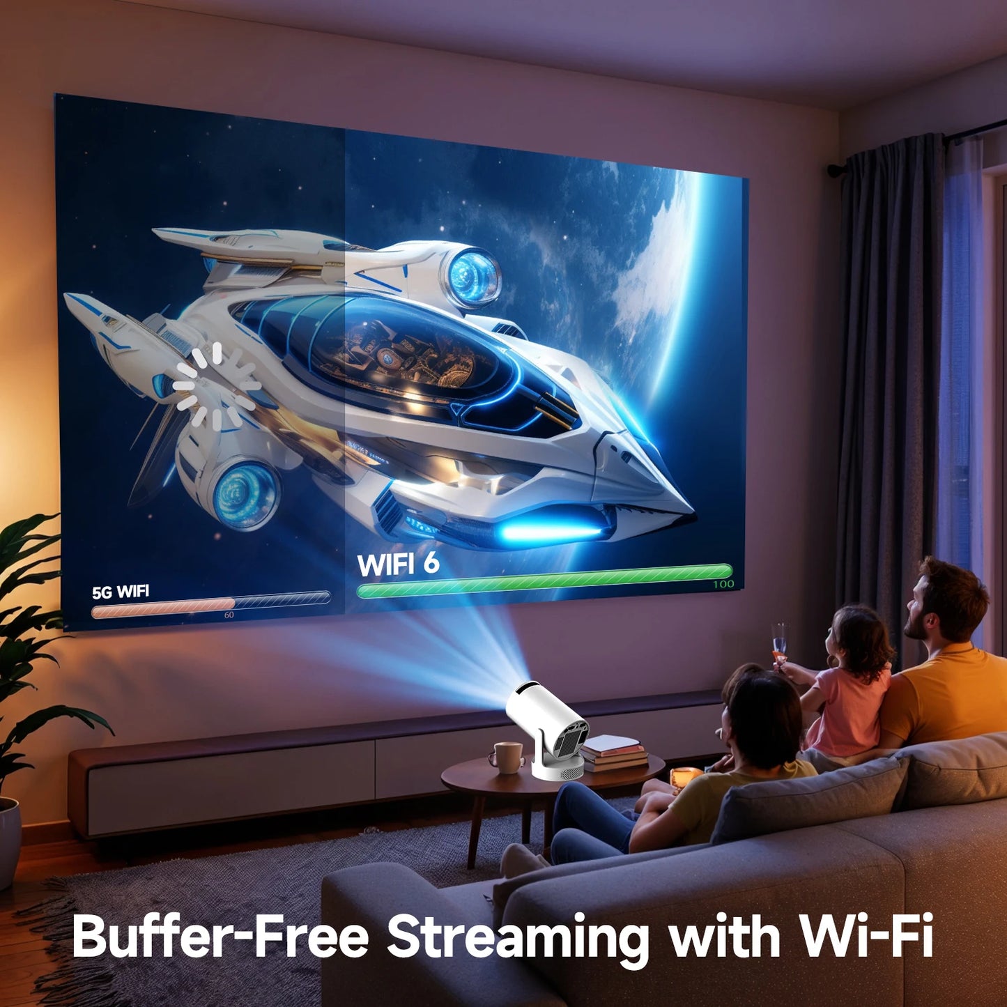 📽️ Magcubic HY300 Pro Smart Projector | 8K Support, WiFi 6, Android 14, 290 ANSI Portable Home Cinema 🎬