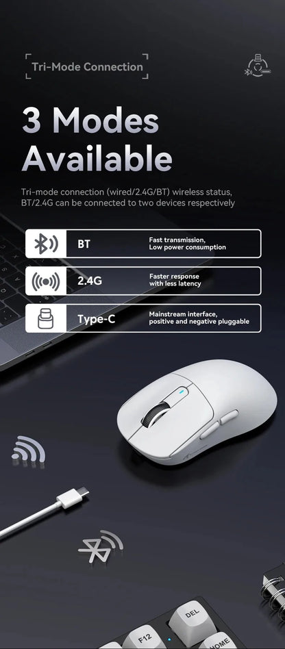 ATTACK SHARK X3 / X3 Pro Wireless Gaming Mouse – PAW3395 26K DPI Tri-Mode Ultra-Light Gaming Mouse