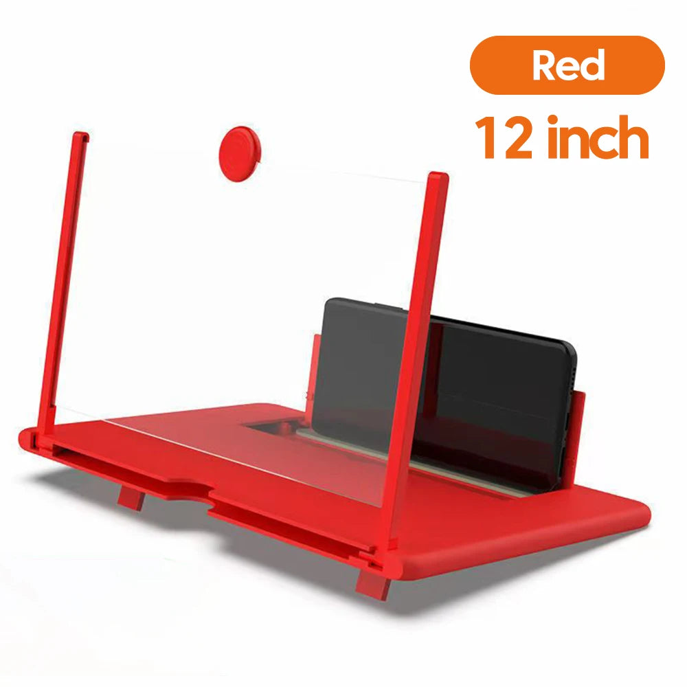 12/10-Inch Mobile Phone Screen Amplifier – HD Portable Video Magnifier Stand & Phone Holder