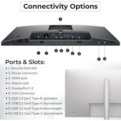 Dell 24" FHD Monitor | 100Hz IPS Display with HDMI, DisplayPort & USB 3.0
