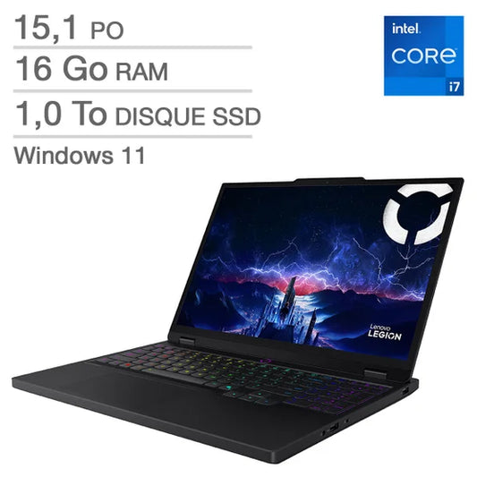 Lenovo Legion 5i 15.1-in. OLED Gaming Laptop, Intel Core i7 14700HX, 16GB RAM, 1TB SSD, 8GB NVIDIA GeForce RTX 5050